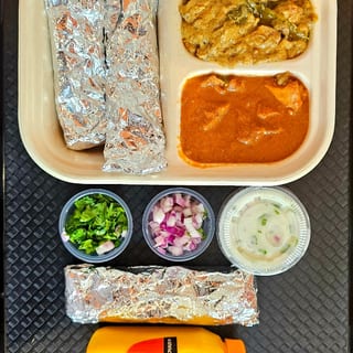 3 Bread Double curry drink combo